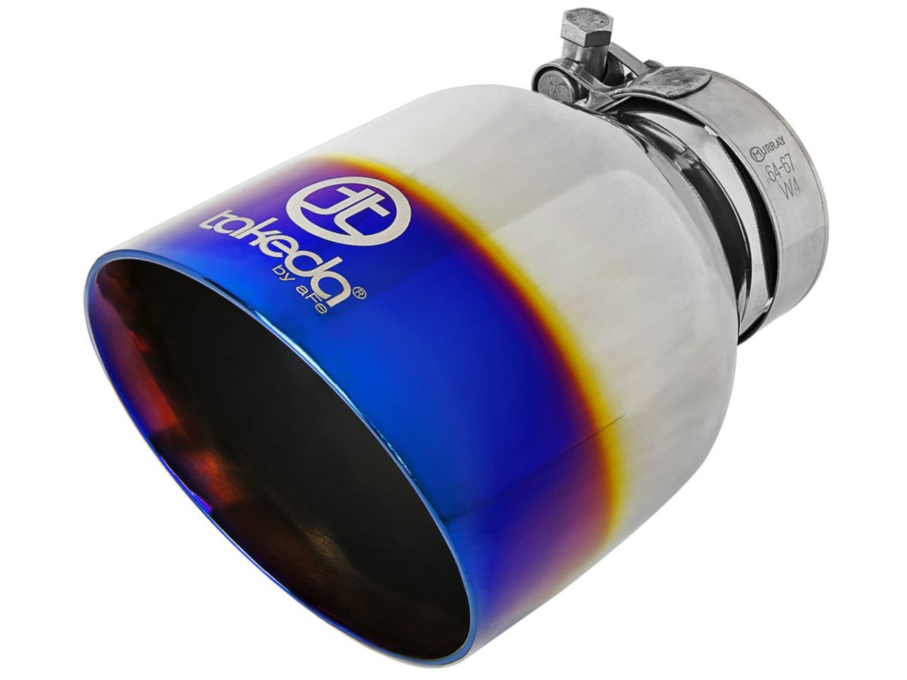 aFe MACH Force-XP 304 Stainless Steel Exhaust Tip Blue Flame 2-1/2"