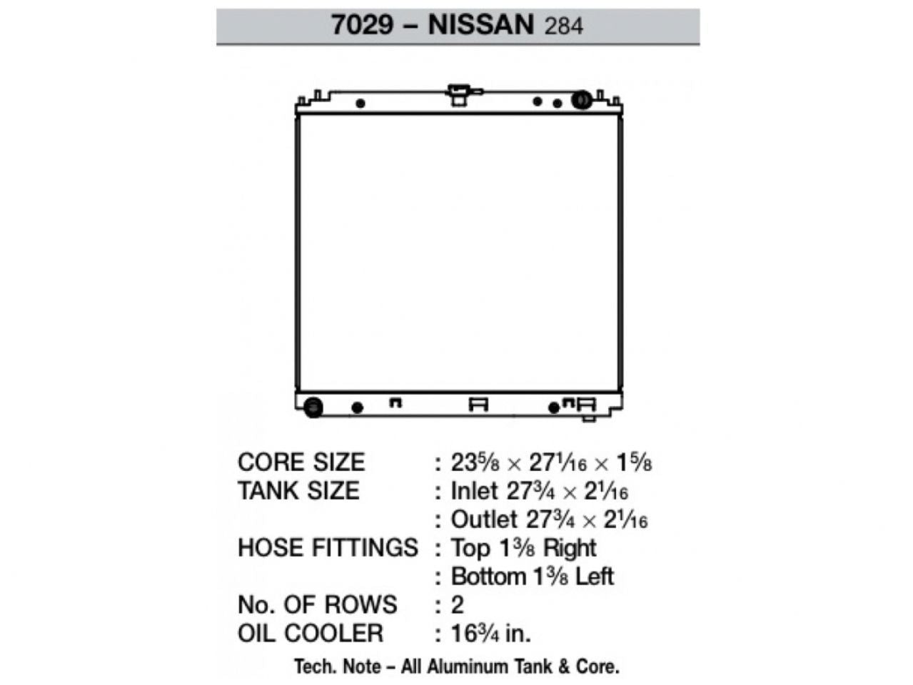 CSF Radiators 7029 Item Image