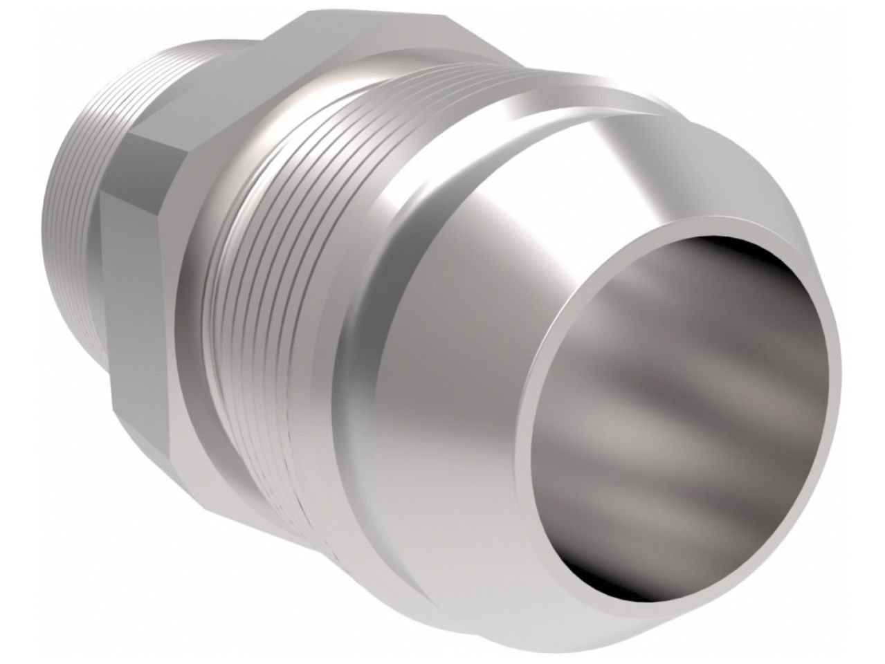 Aeroquip -10AN Hose Fitting Size; 3/8 Male Pipe To Flare; For Holley Electric F