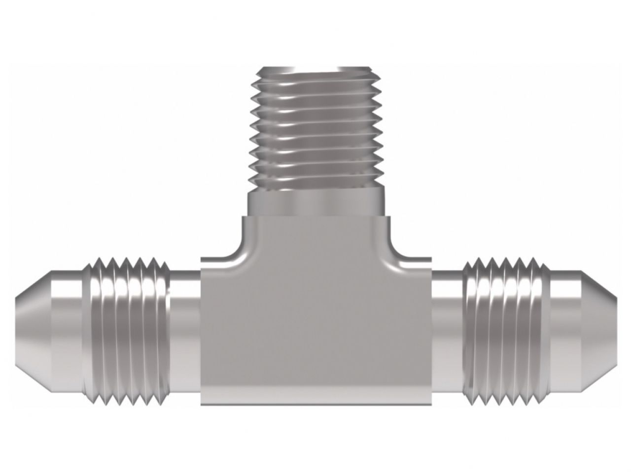 Aeroquip Male Branch Tee; -04AN Dash x -04AN Dash x 1/8in.; Aluminum