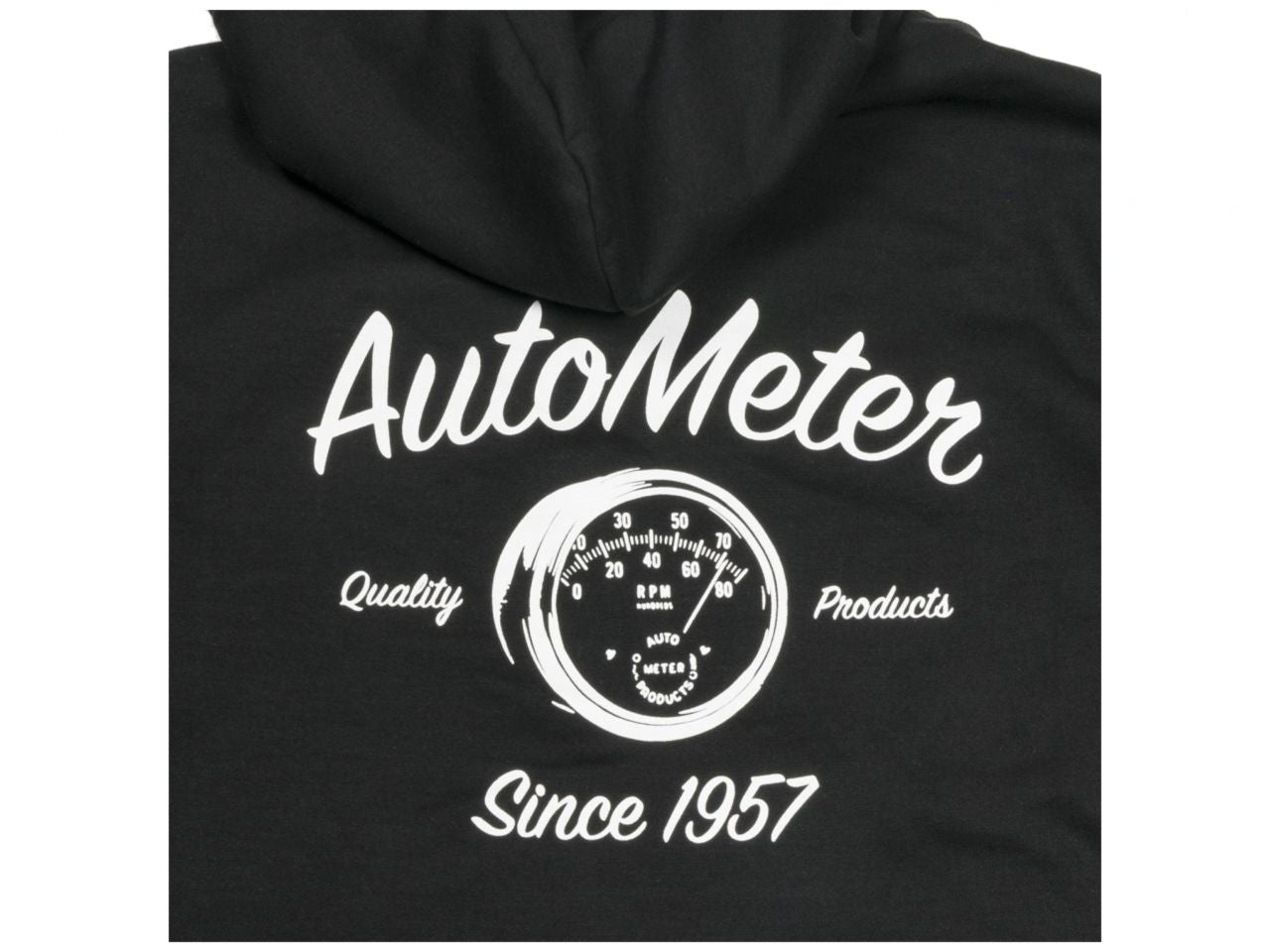 Autometer Zip Hoodie,Vintage,Black,XL