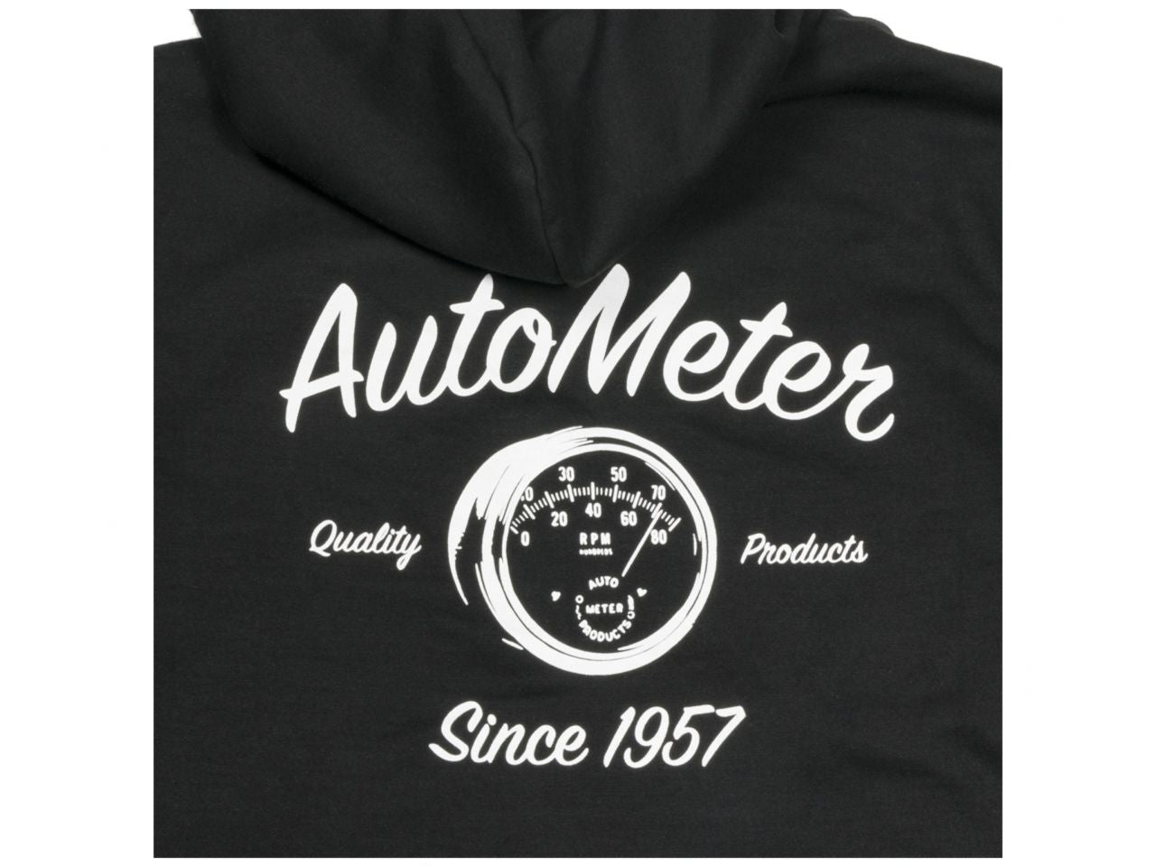 Autometer Zip Hoodie,Vintage,Black,Large