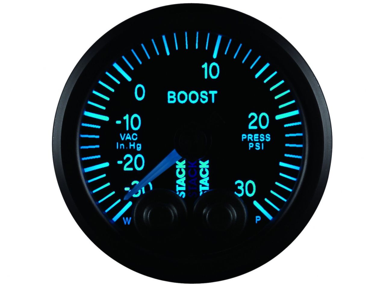 Autometer Gauge Boost Pro-Cntrl 52mm Blk -30inHg-30psi