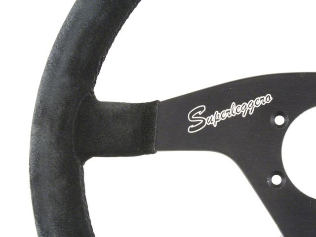 OMP Velocita Superleggero 350 mm Black Suede Steering Wheel
