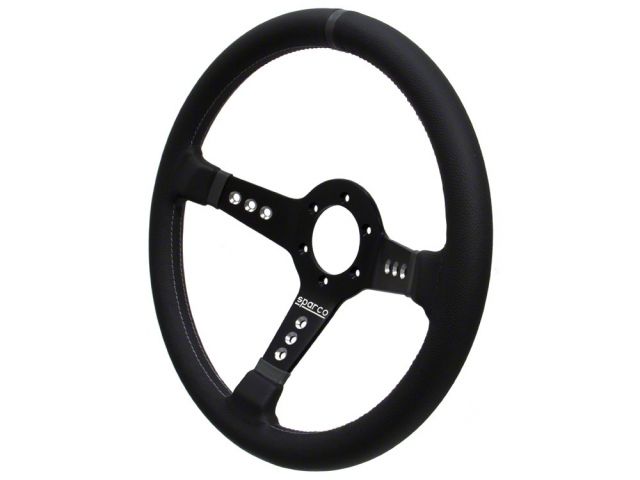 Sparco Piuma 777 Black Leather Steering Wheel 350mm