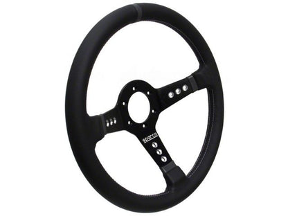 Sparco Piuma 777 Black Leather Steering Wheel 350mm