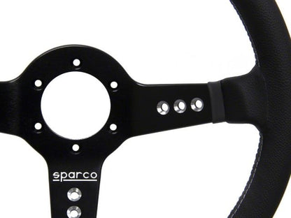 Sparco Piuma 777 Black Leather Steering Wheel 350mm