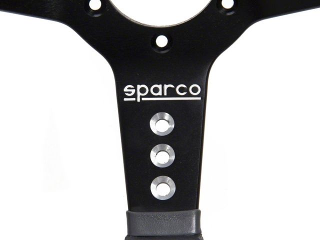 Sparco Piuma 777 Black Leather Steering Wheel 350mm