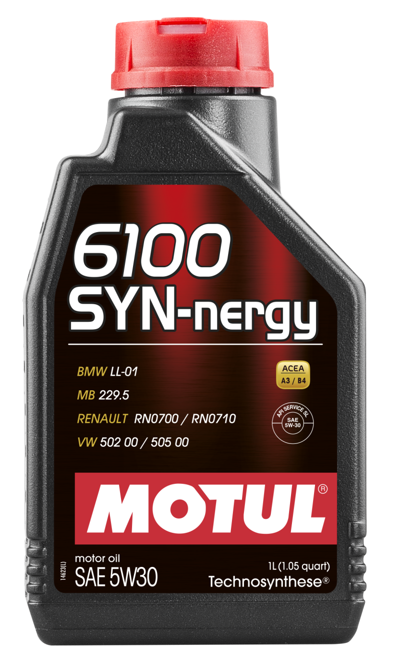 Motul 1L Technosynthese Engine Oil 6100 SYN-NERGY 5W30 - VW 502 00 505 00 - MB 229.5 107970 Main Image