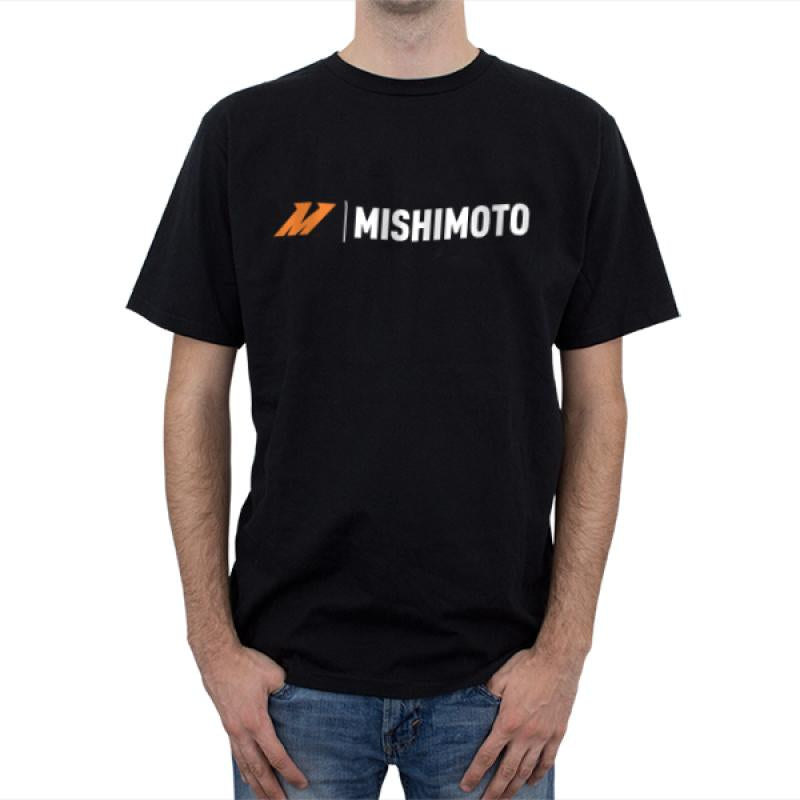 Mishimoto Large Black Signature Logo T-Shirt MMAPL-LOGO-TBKLG Main Image