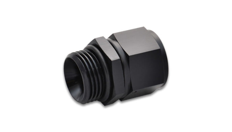 Vibrant -6AN Female to -10 ORB Swivel Adapter w/ O-Ring - Anodized Black 16865