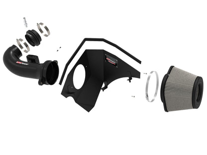 aFe Track Series Carbon Fiber Pro Dry S AIS - 16-19 Chevrolet Camaro SS V8-6.2L 57-10005D