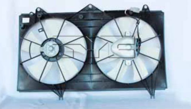 TYC Dual Radiator and Condenser Fan Assembly