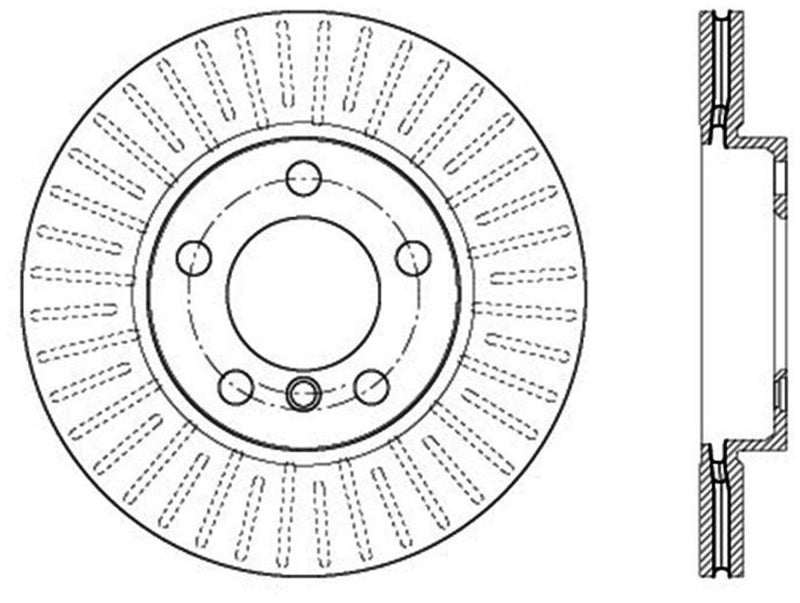 StopTech Slotted Sport Brake Rotor 126.34136SL