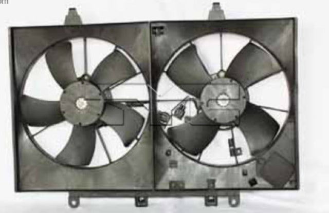 TYC Dual Radiator and Condenser Fan Assembly