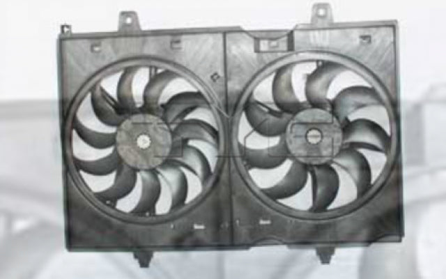 TYC Dual Radiator and Condenser Fan Assembly