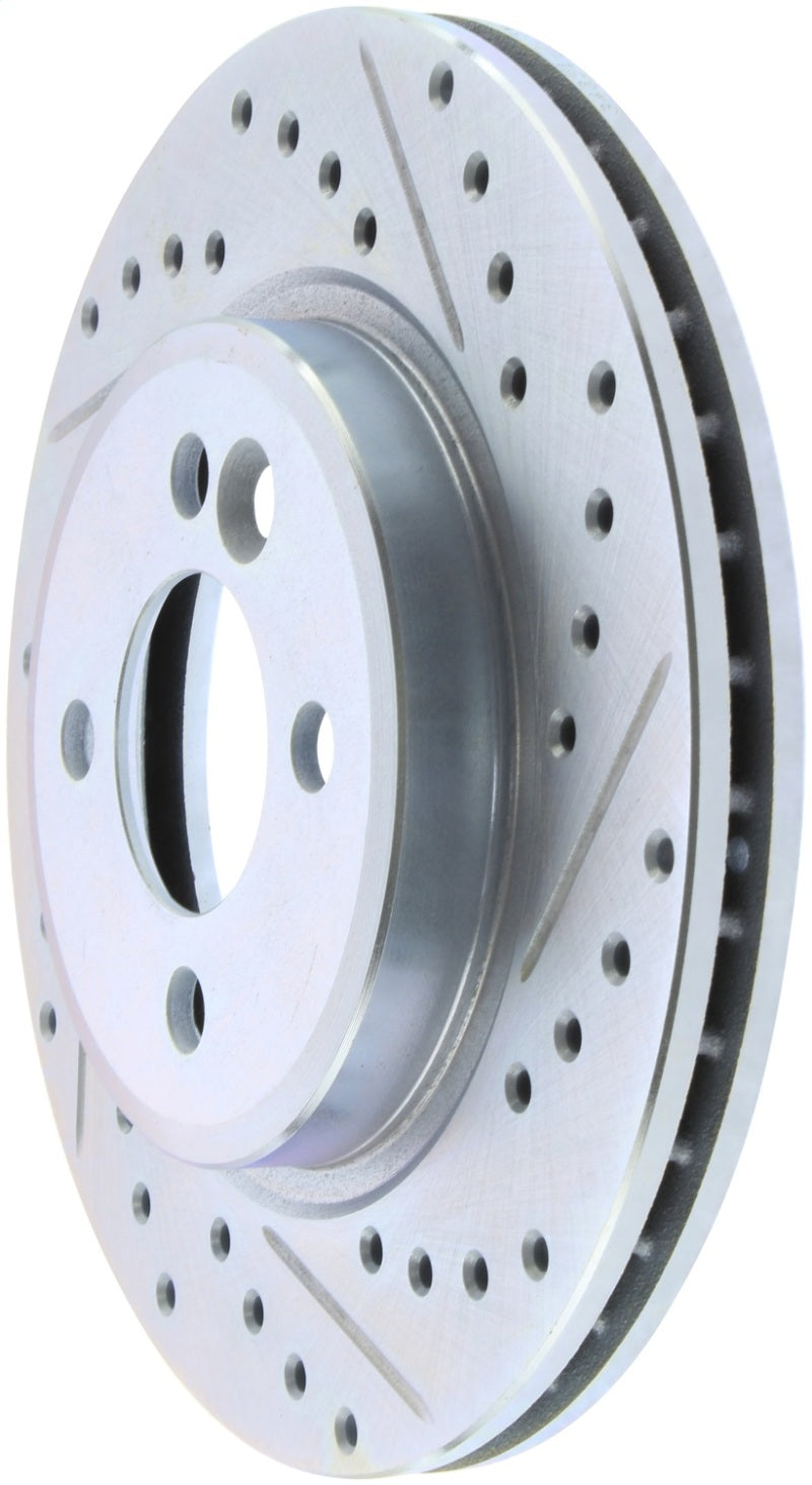 StopTech 02-06 Mini Cooper Select Sport Slotted & Drilled Front Left Rotor 227.34067L