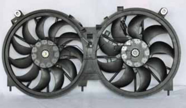 TYC Dual Radiator and Condenser Fan Assembly