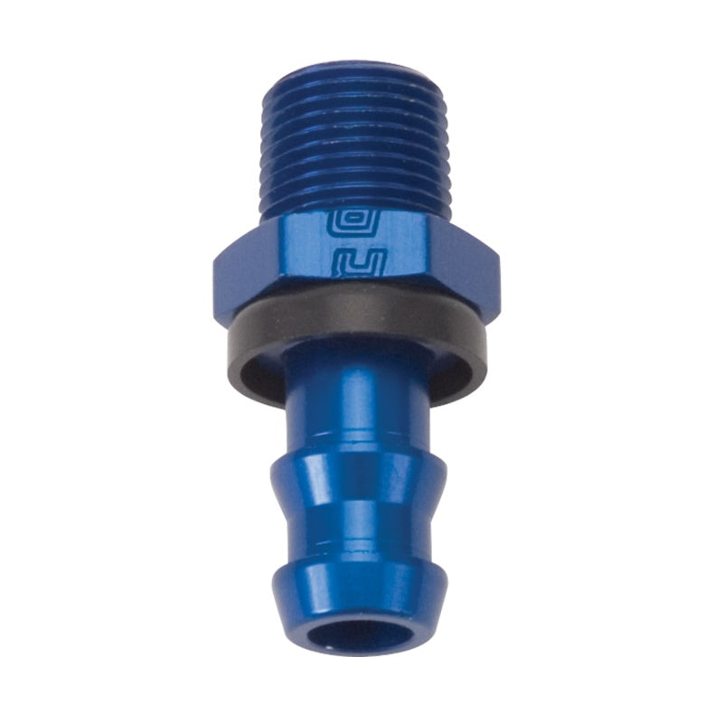 Russell -8 Twist Lok Barb To 3/8 NPT Male Straight - Blue Finish