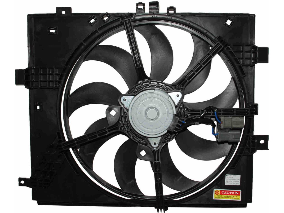 TYC Dual Radiator and Condenser Fan Assembly