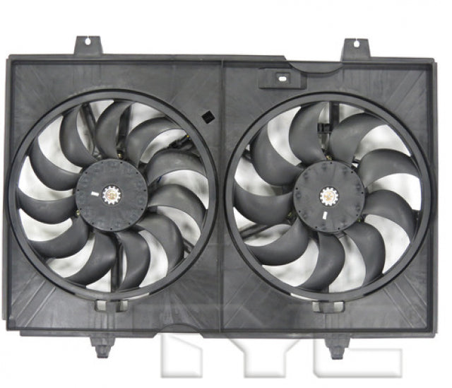 TYC Dual Radiator and Condenser Fan Assembly