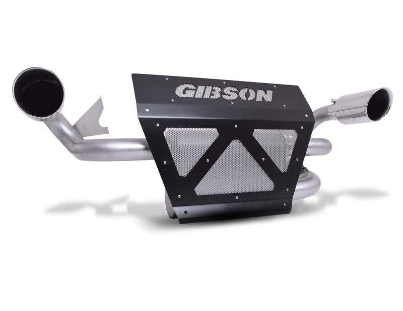 Gibson 18-19 Polaris RZR XP Turbo EPS Base 2.25in Dual Exhaust - Stainless 98044 Main Image