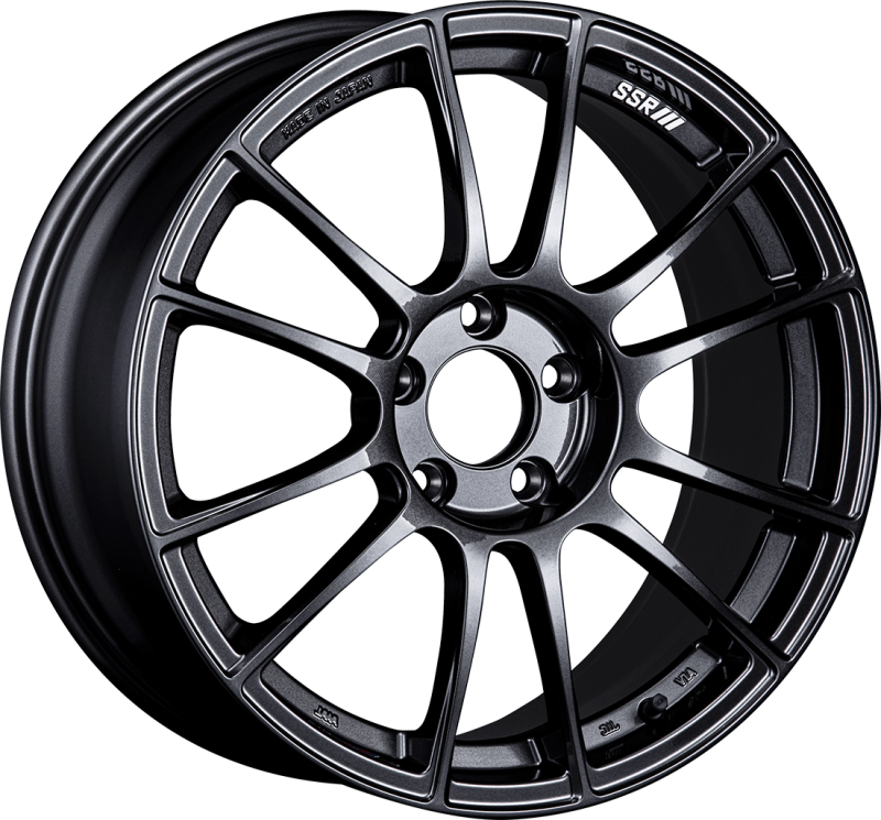 SSR GTX04 18x7.5 5x100 48mm Offset Dark Gunmetal Wheel XF18750+4805CDG