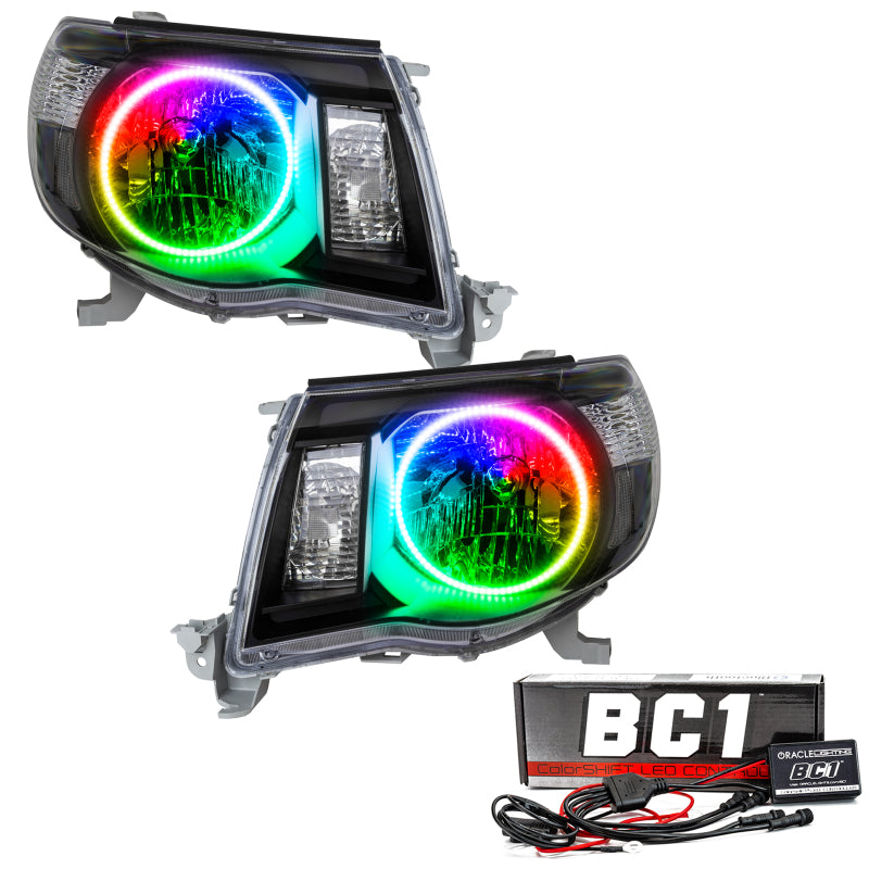 ORACLE Lighting Oracle 05-11 Toyota Tacoma SMD HL - Black - ColorSHIFT w/ BC1 Controller 8161-335