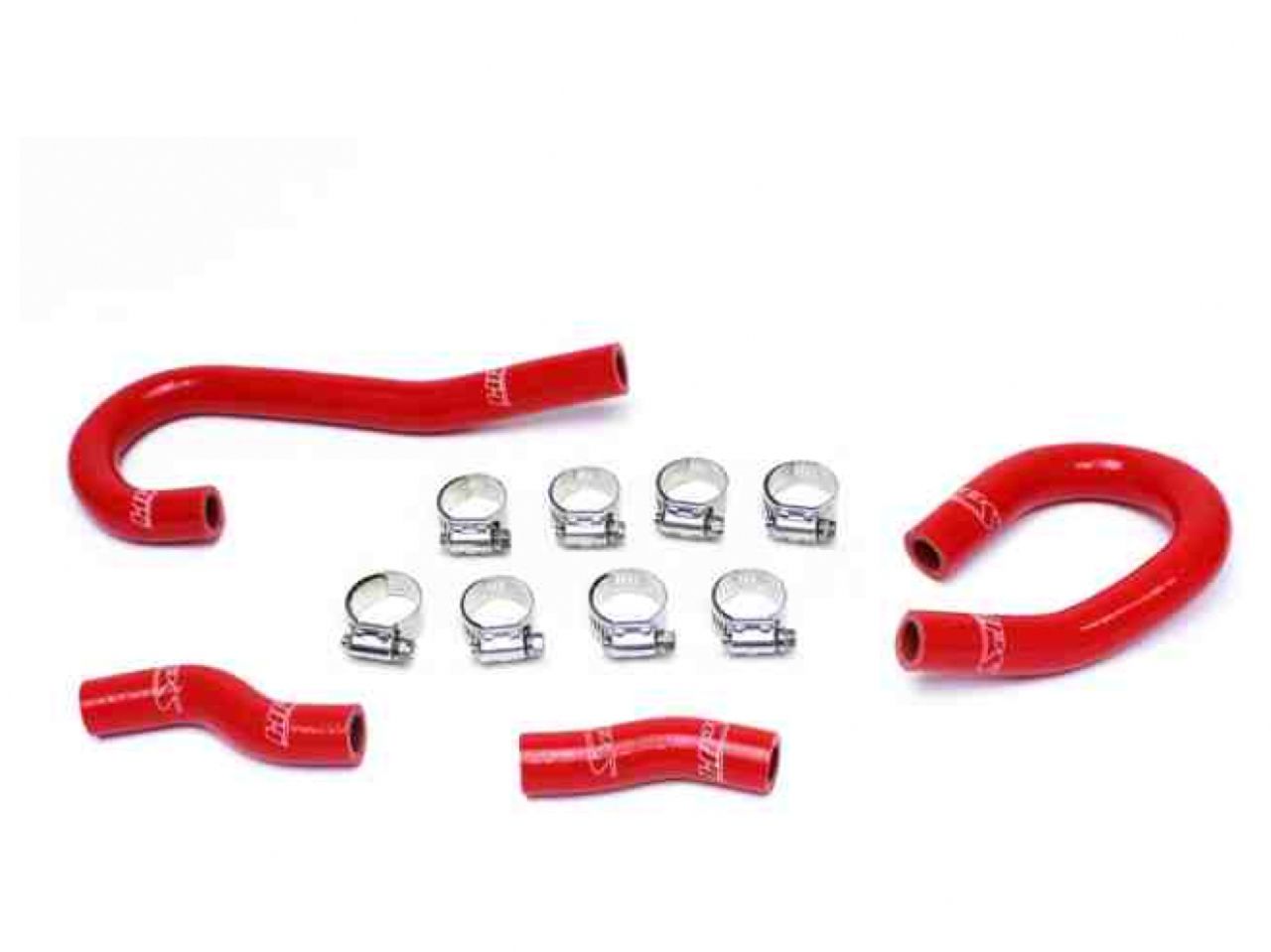 HPS Red Reinforced Silicone Heater Hose Kit Coolant Jeep 12-15 Grand Cherokee WK2 SRT8 6.4L