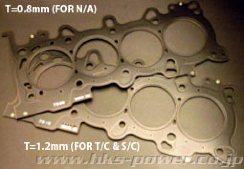 HKS 11 Honda CR-Z 75mm Bore Metal 1.2mm Stopper Head Gasket Set w/ Exhaust Manifold Gasket (CR 8.4) 23009-AH002