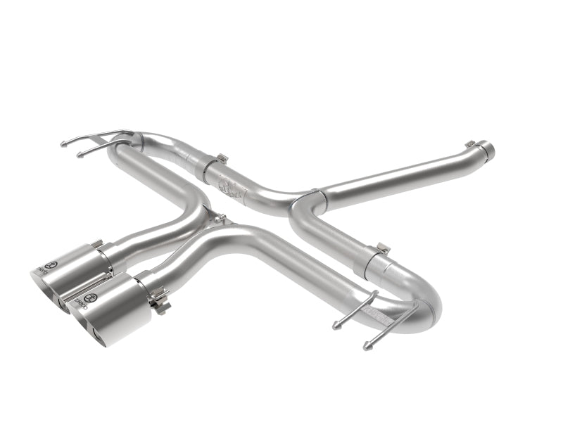 aFe Takeda 2-1/2in 304 SS Axle-Back Exhaust w/Polished Tips 17-20 Honda Civic Sport L4-1.5L (t) 49-36625-P