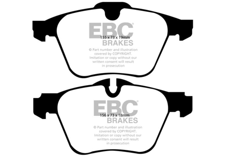 EBC 2016-2018 Volvo S60 2.0L Turbo Ultimax2 Front Brake Pads UD1240 Main Image