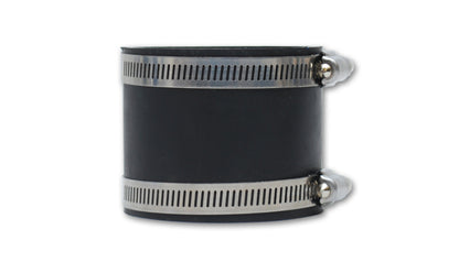 Vibrant Straight Hose Coupler, 4" I.D. x 3" long - Black