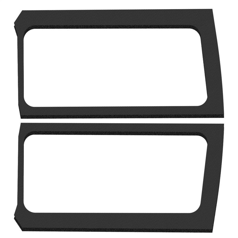 DEI 2019+ Jeep Wrangler JL 2DR Leather Look Side Window Kit - Black 50272