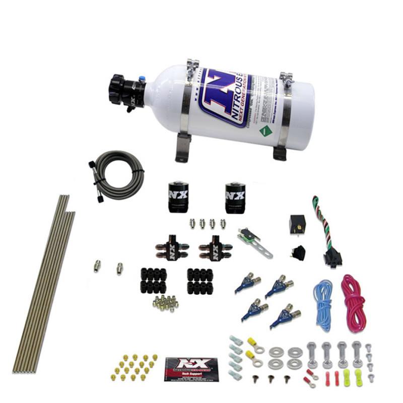 Nitrous Express 4 Cyl Gas Nitrous Kit (100-250HP) w/5lb Bottle 80004-05 Main Image