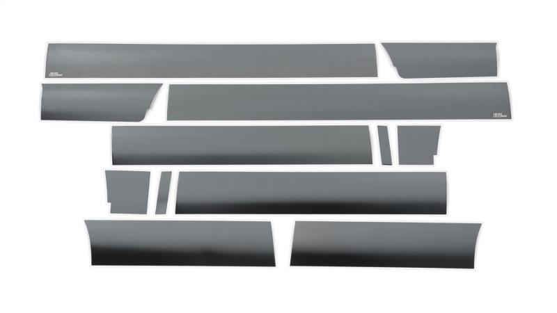 Putco 09-14 Ford F-150 Super Crew 6.5 Short Box - 7in Wide (12pcs) Black Platinum Rocker Panels 9751417BP Main Image