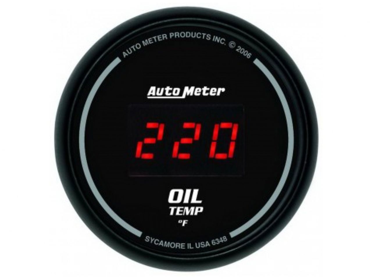 Autometer Oil Temp Gauge 6348 Item Image