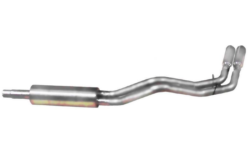 Gibson 98-01 Dodge Ram 1500 Laramie 3.9L 2.5in Cat-Back Dual Sport Exhaust - Aluminized 6100 Main Image