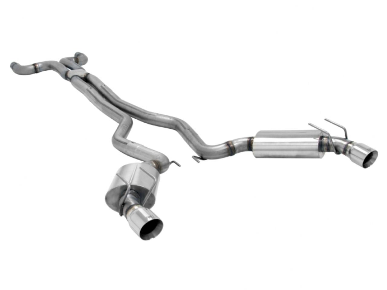 Hurst Shifters Cat-back Exhaust System Dual DOR 304S Moderate Sound Straight