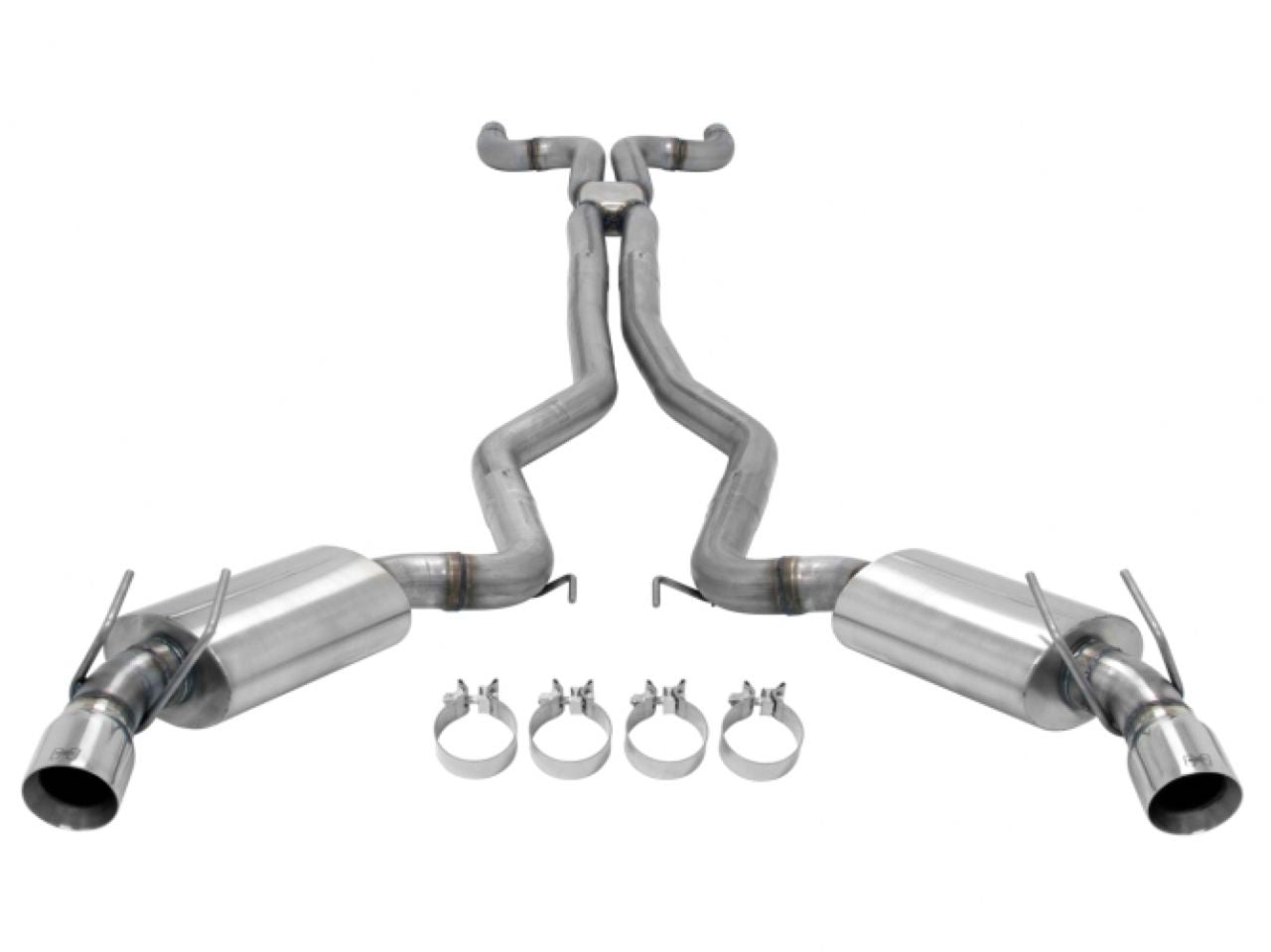 Hurst Shifters Cat-back Exhaust System Dual DOR 304S Moderate Sound Straight