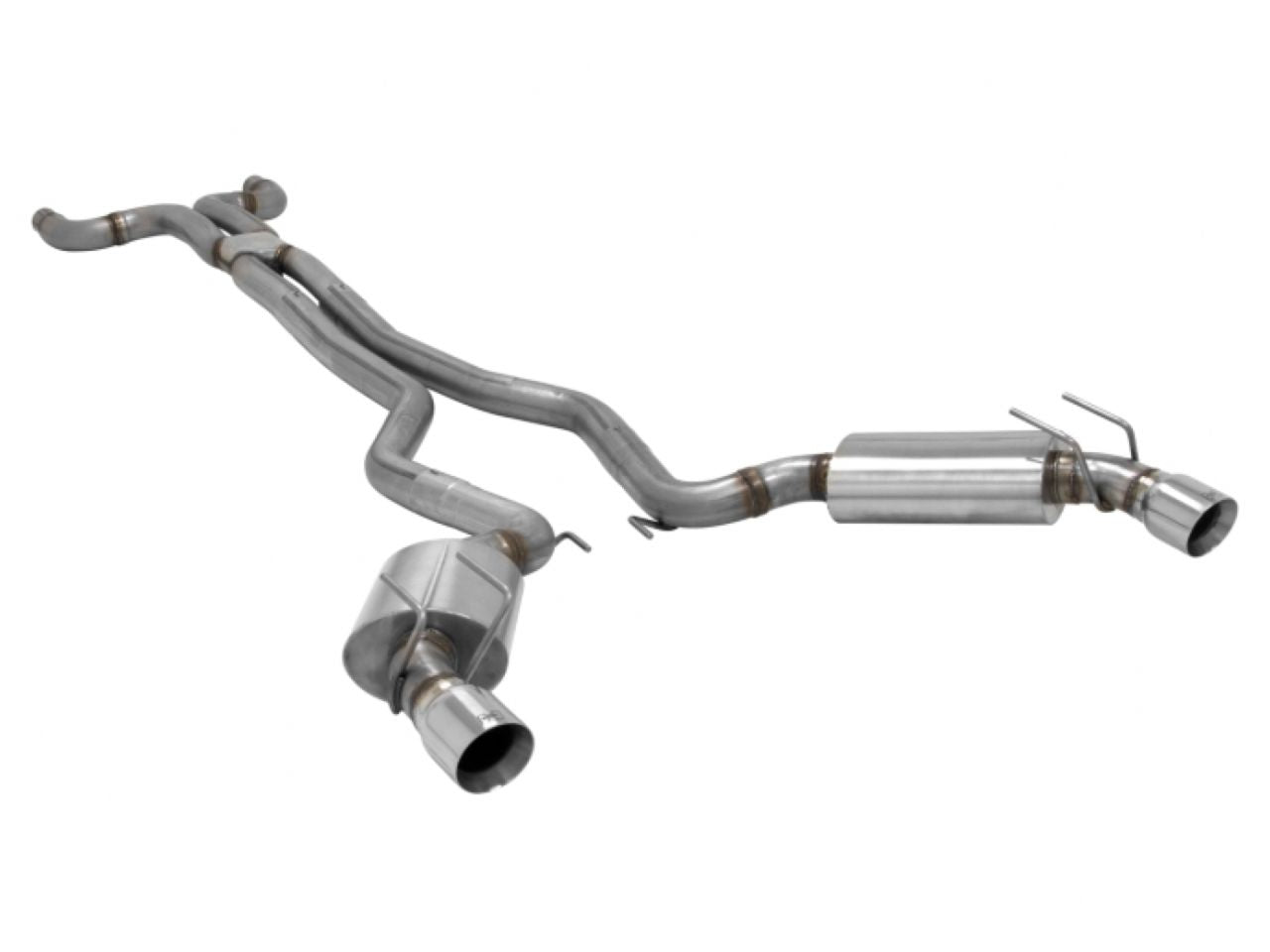 Hurst Shifters Cat-back Exhaust System Dual DOR 304S Moderate Sound Straight