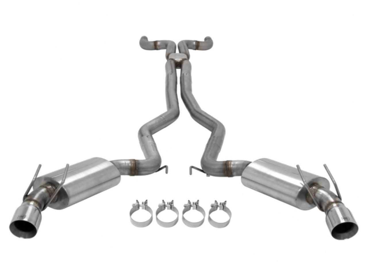 Hurst Shifters Cat-back Exhaust System Dual DOR 304S Moderate Sound Straight