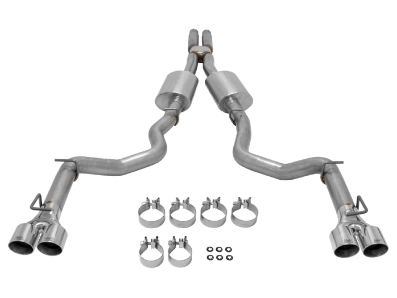 Hurst Shifters Cat-back Exhaust System Dual DOR 304S Mod/Agg Sound Straight