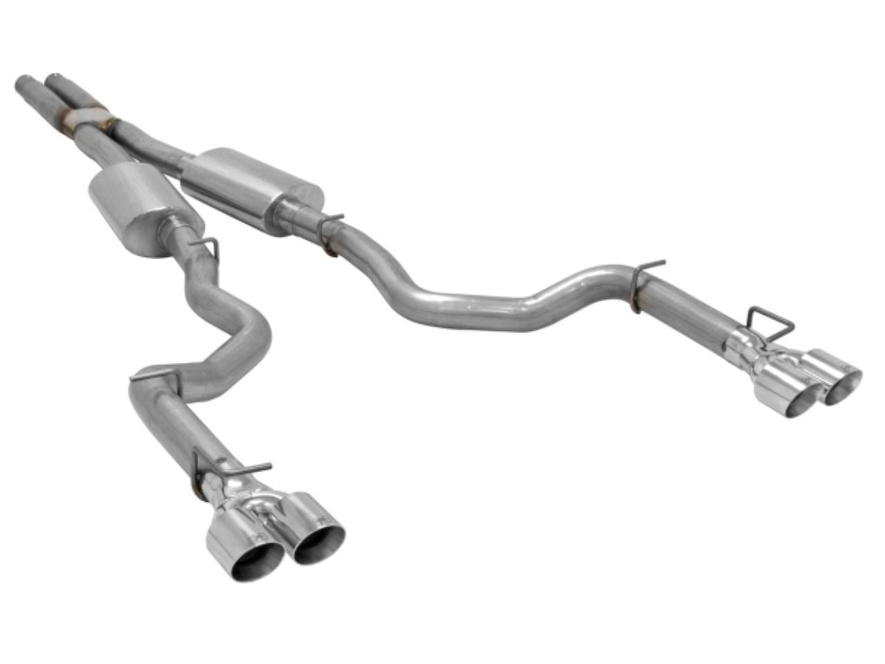 Hurst Shifters Cat-back Exhaust System Dual DOR 304S Mod/Agg Sound Straight