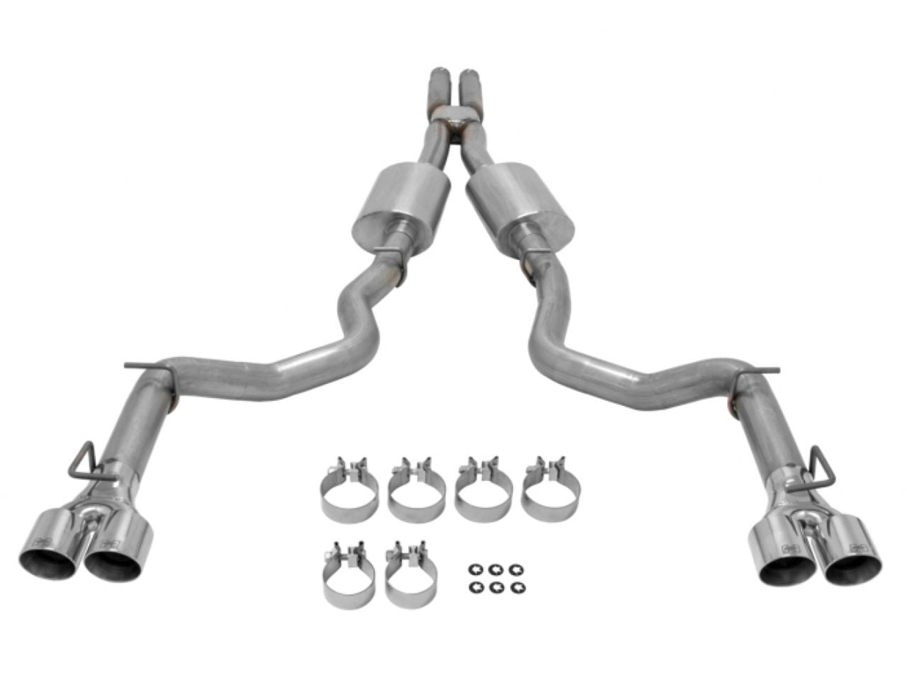 Hurst Shifters Cat-back Exhaust System Dual DOR 304S Mod/Agg Sound Straight