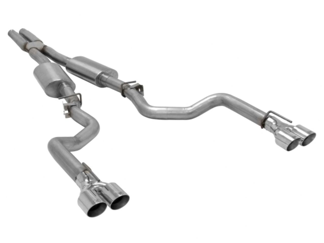 Hurst Shifters Cat-back Exhaust System Dual DOR 304S Mod/Agg Sound Straight