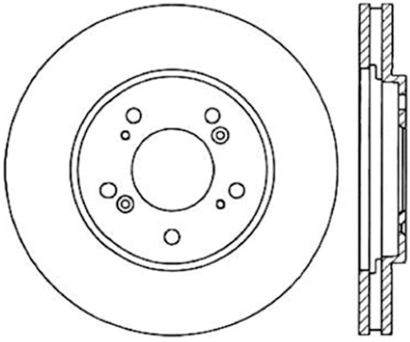 StopTech 91-96 Acura NSX Cryo-Stop Front Premium Rotor 120.40028CRY