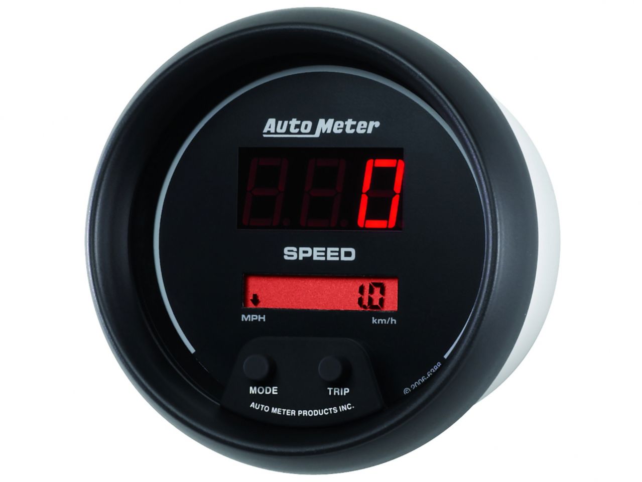 Autometer 3-3/8" Speedometer, 0-260 Mph/0-260 Km/H, Sport-Comp Digital