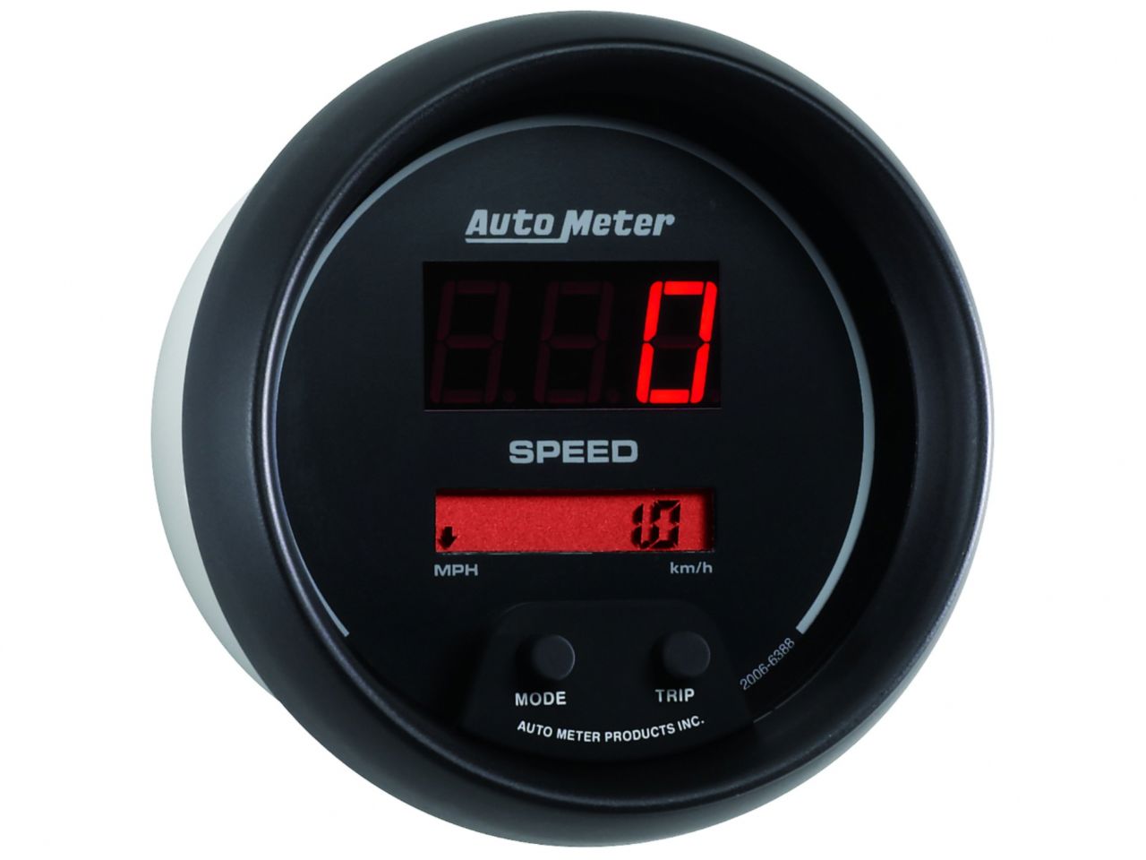 Autometer 3-3/8" Speedometer, 0-260 Mph/0-260 Km/H, Sport-Comp Digital