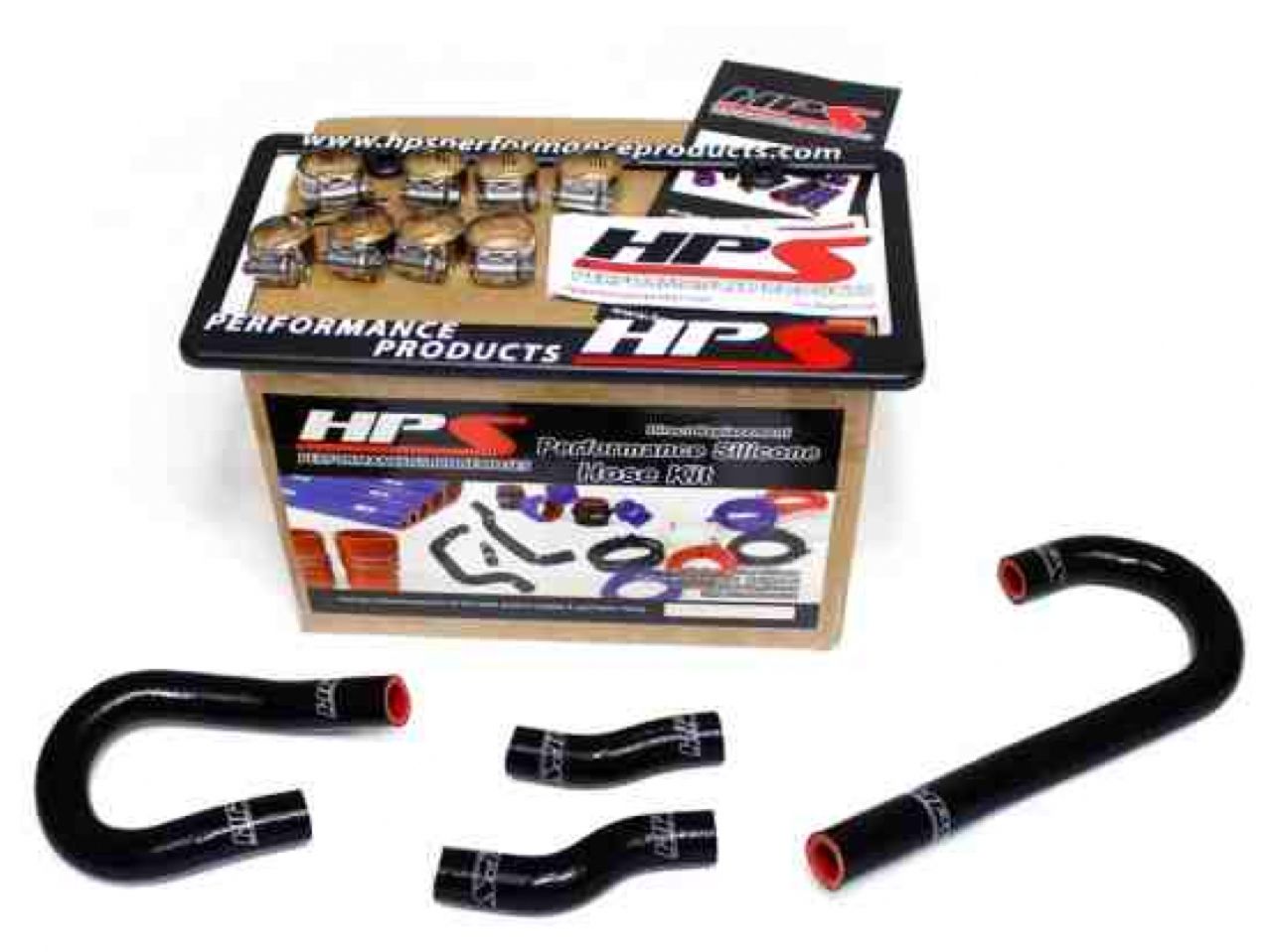 HPS Black Reinforced Silicone Heater Hose Kit Coolant Jeep 12-15 Grand Cherokee WK2 SRT8 6.4L